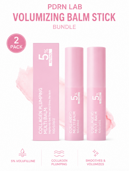 PDRN LAB Skin Volumizing Balm Stick Bundle of 2