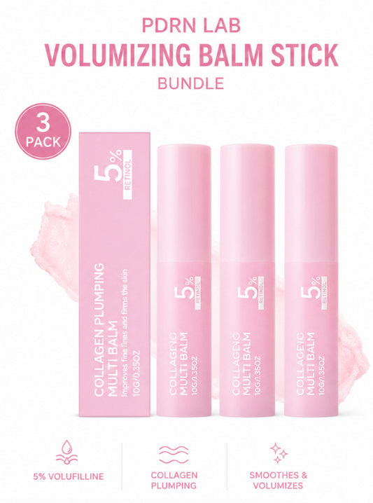 PDRN Skin Volumizing Balm Stick with Volufiline Trio Bundle
